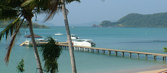 speedboat pier on Koh Mak